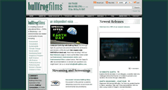 Desktop Screenshot of bullfrogfilms.com